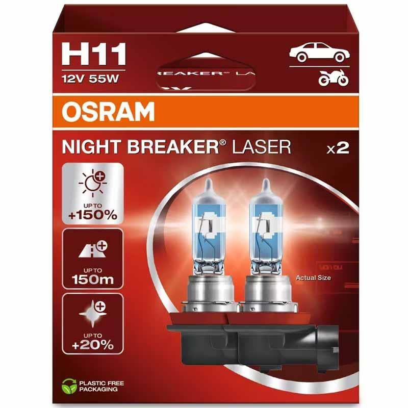 Osram Far Ampulü Halojen Night Breaker H11 12V 55W 64211NL-2HB