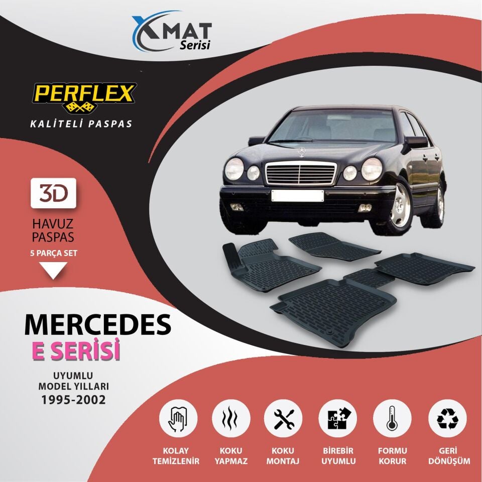 Perflex Paspas 3D Havuzlu X-Mat W210 E Serisi 1995-2002