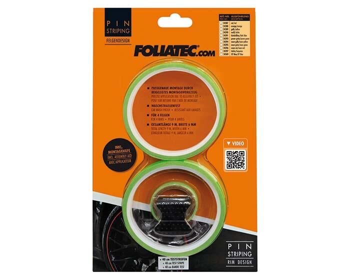 Foliatec Jant serit Seti ve Montaj Aparati 215x4cm-6mm Neon Yesil