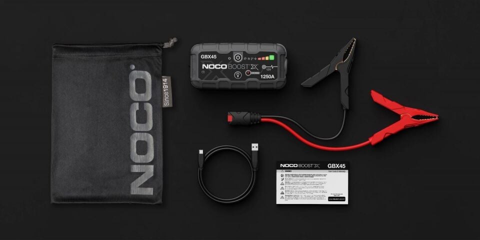 Noco Boost X GBX45 12V 1250 Amper Lityum Akü Takviye + Powerbank + Led Lamba  + Eva Çanta