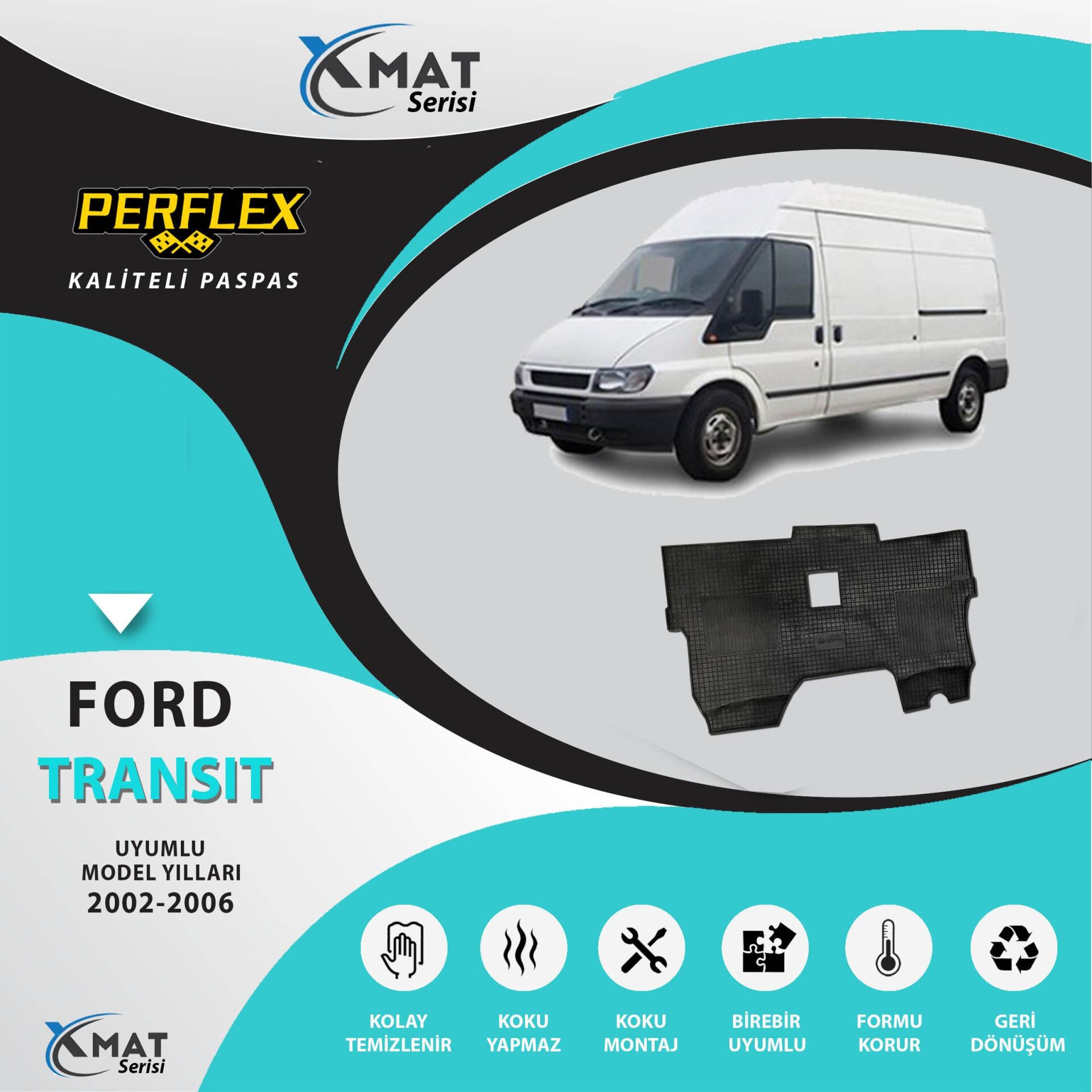Perflex Paspas Kaucuk Flexair Transit V184 2002-2006