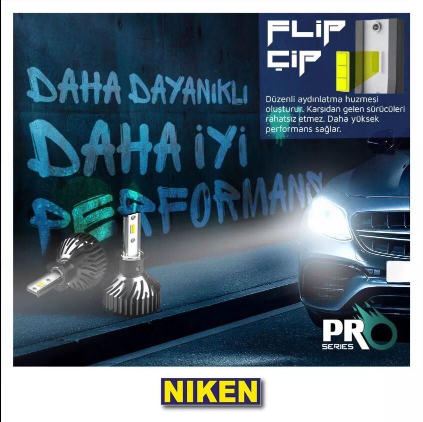 Niken Far Ampulü Led Xenon Pro Serisi H1