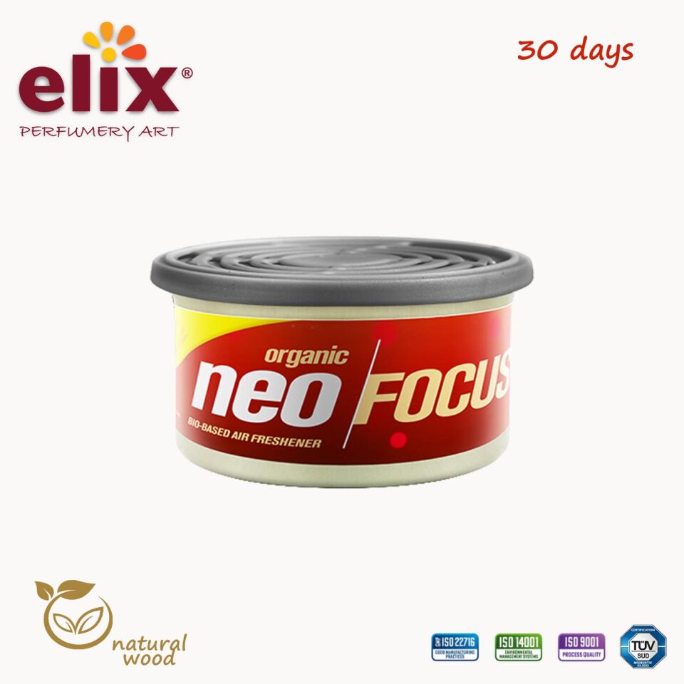 ELIX Neo Focus Metal Kutuda Ahsap Granüllere Emdirilmis Özel Aromali Koku - Bergamot