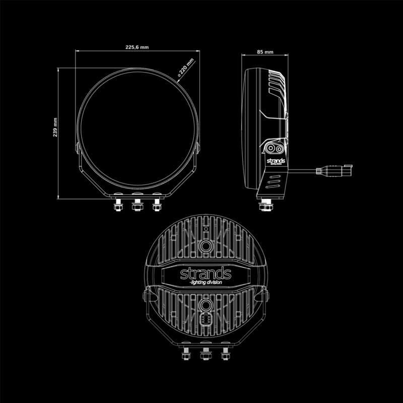 Strands Off-Road Led Lamba Firefly 9'' Profesyonel 142W 270956