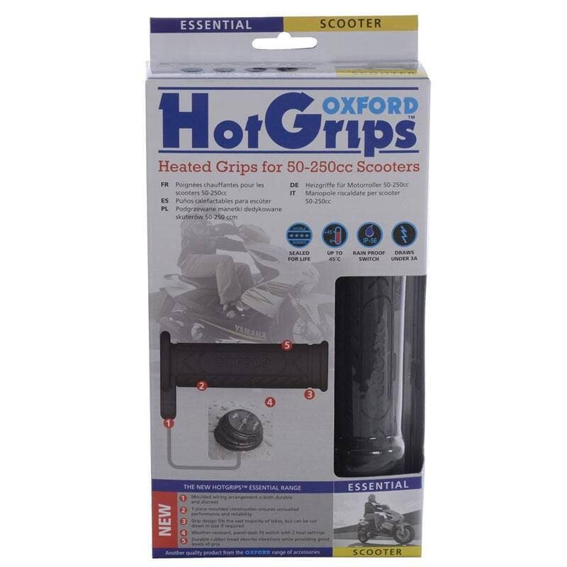 Oxford Motosiklet HotGrips Essential Scooter Elcik Isitma OF772