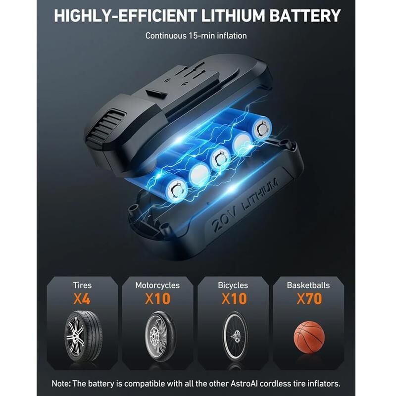 Astroai El Tipi Sarjli Lastik Sisirme Pompasi 150PSI LS40791