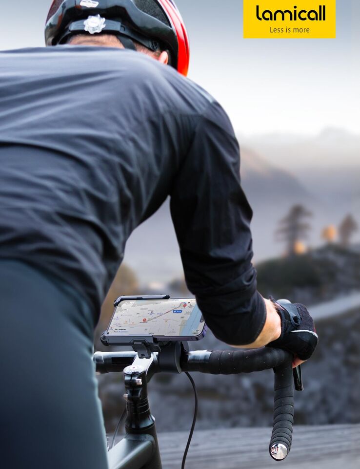Lamicall Motosiklet ve Bisiklet Telefon Tutucu Hizli Sök Tak BP09B