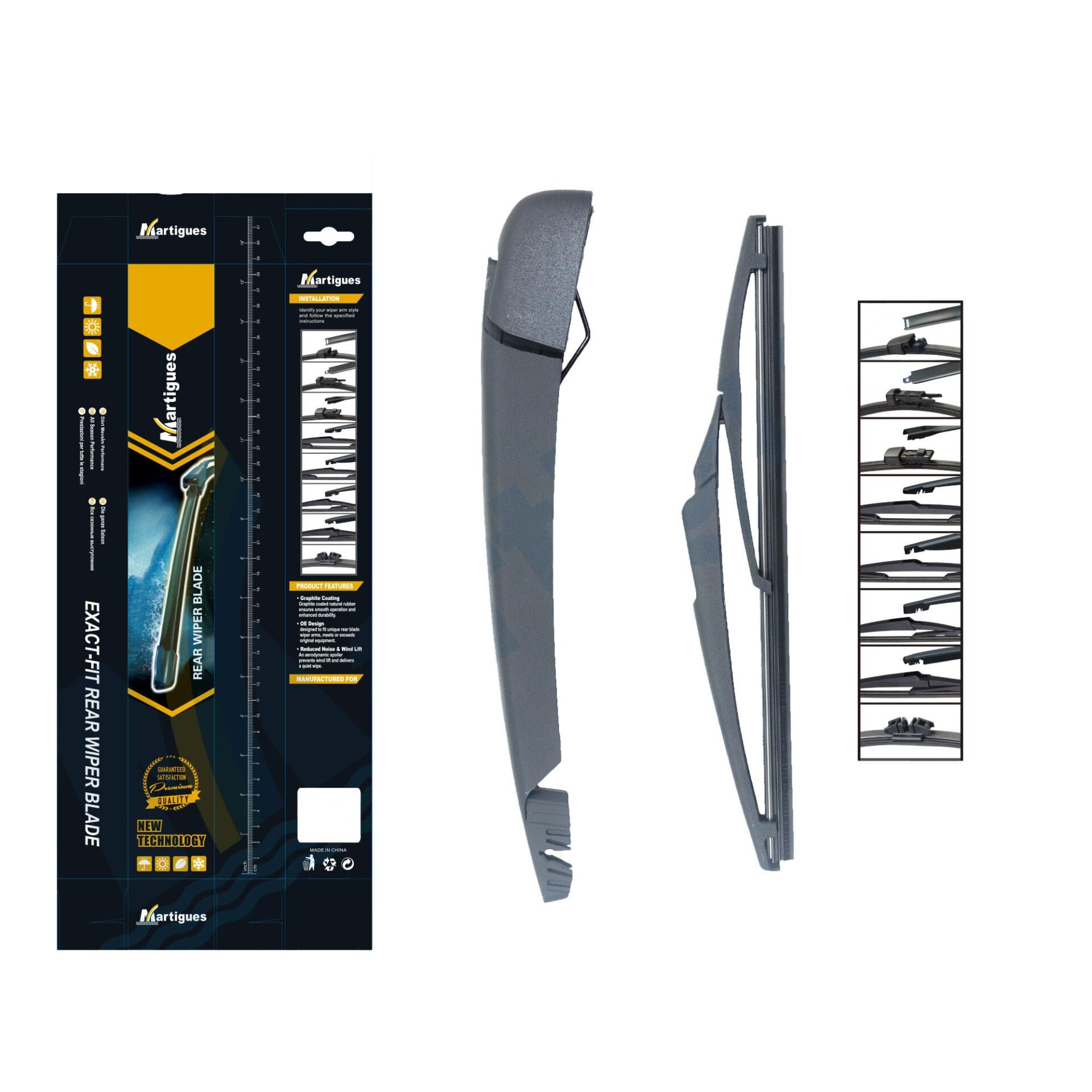 Martigues Silecek Arka Muz Ve Kolu Kadjar 15 240 Mm 240 Mm