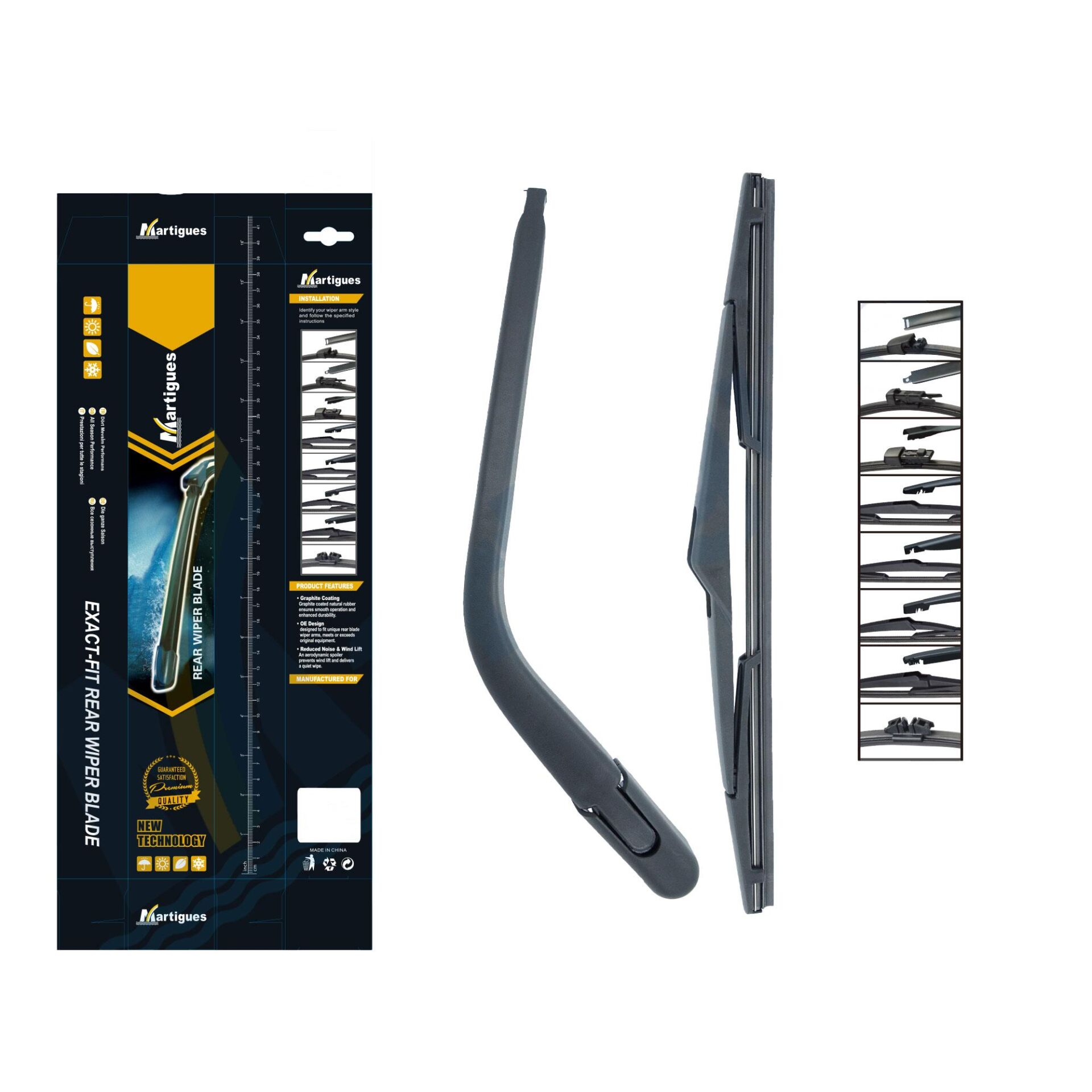 Martigues Silecek Arka Muz Ve Kolu I10 08-13 365 Mm 310 Mm