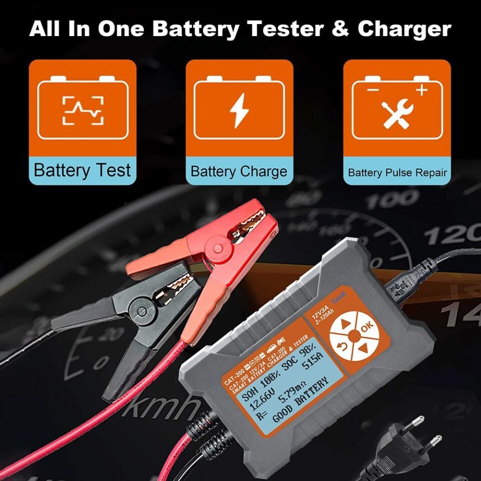 Lancol Akü Test ve Sarj Cihazi 12V/3A CAT-200