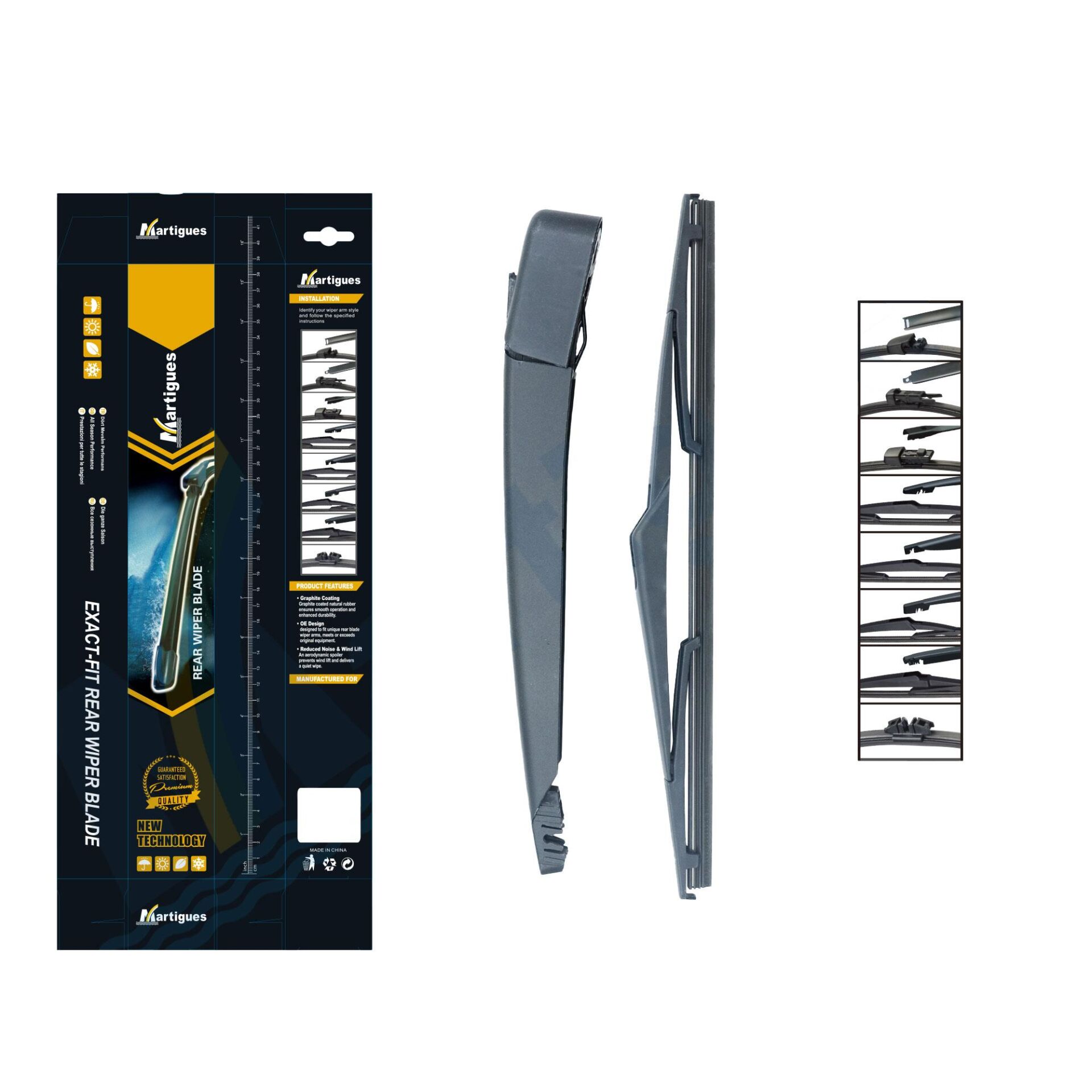 Martigues Silecek Arka Muz Ve Kolu Corsa E 14 270 Mm 310 Mm