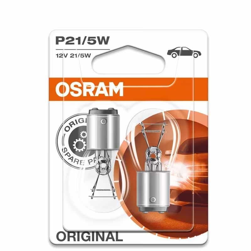 Osram Yardimci Sinyal Lamba Metal Tabanli P21 5W 7528-2BL