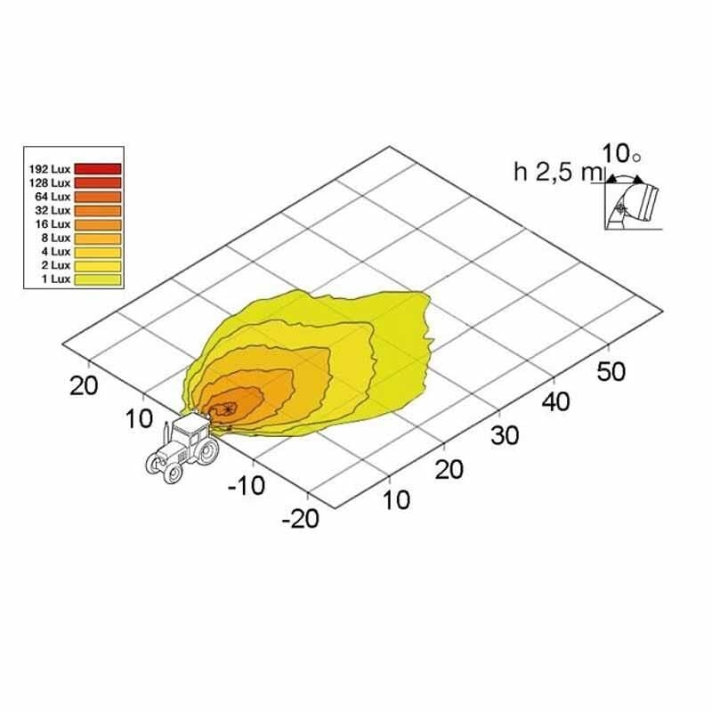 Hella Traktör Halojen Lamba Döner Montaj HB3 12V Kisa Menzil Aydinlatma 1GB996186-051