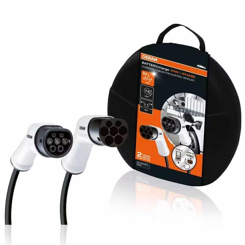Osram Elektrikli Araç Sarj Kablosu 7 PIN 1 FAZ 32AMP 5000mm OCC23205