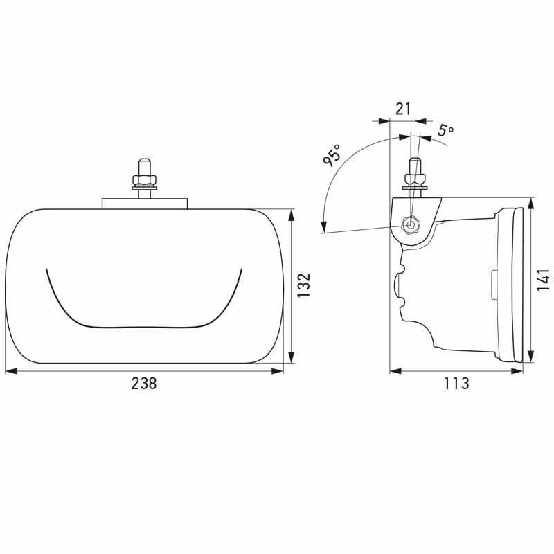 Hella Off-Road Sis Lambasi 12-24V Jumbo Led Uzun Huzme Far 1FE016773-001