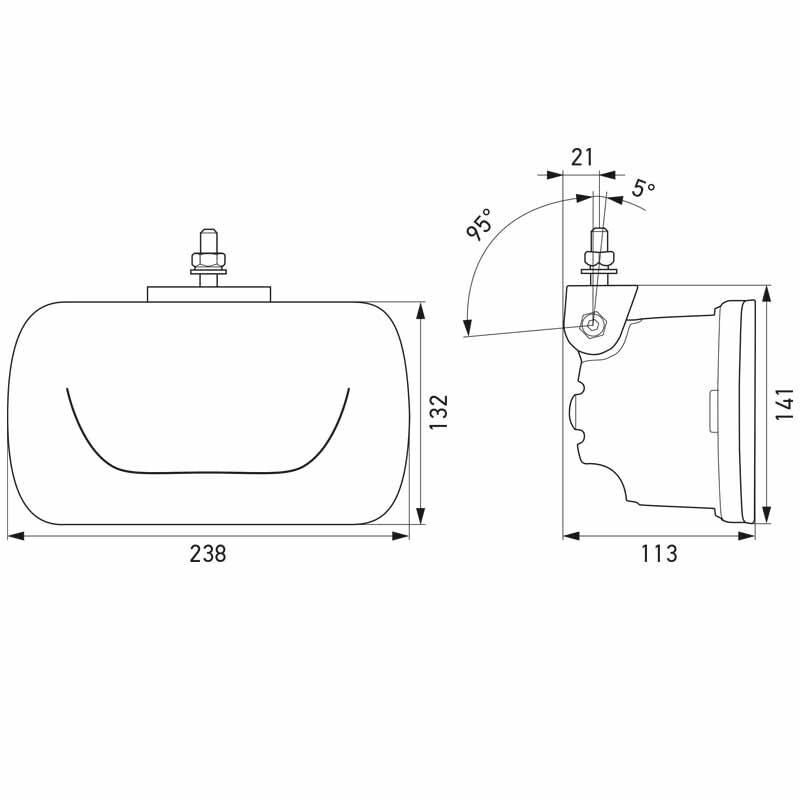 Hella Off-Road Sis Lambasi 12-24V Jumbo Led Uzun Huzme Far 1FE016773-001