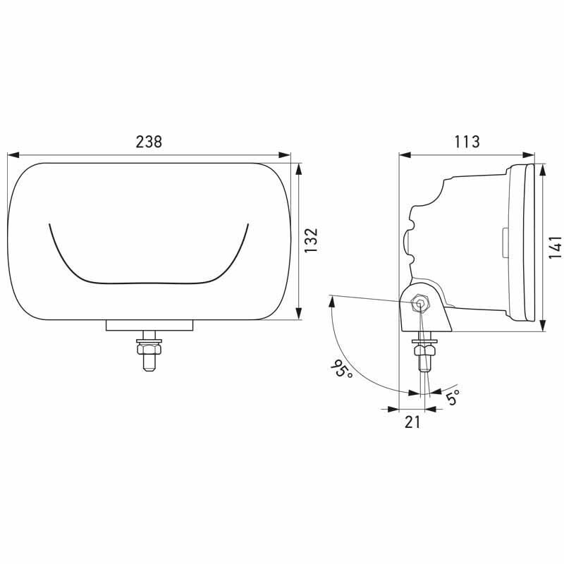 Hella Off-Road Sis Lambasi 12-24V Jumbo Led Uzun Huzme Far 1FE016773-001