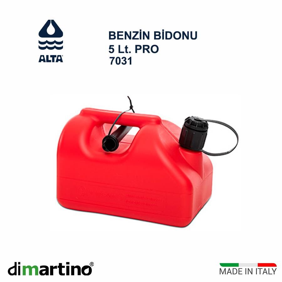 Dimartino Pro Benzin ve Yag Bidonu 5 Lt 7031