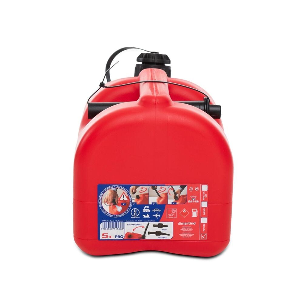 Dimartino Pro Benzin ve Yag Bidonu 5 Lt 7031