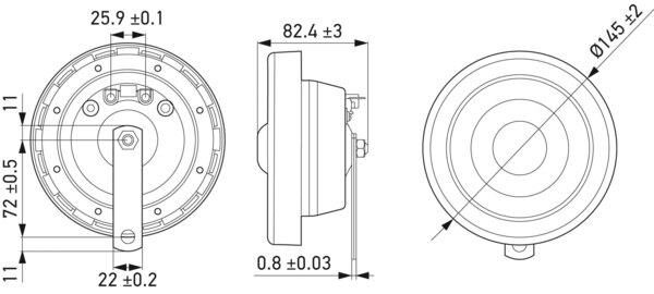 Hella Didit Korna 12V 280-380Hz 3CB004811-101