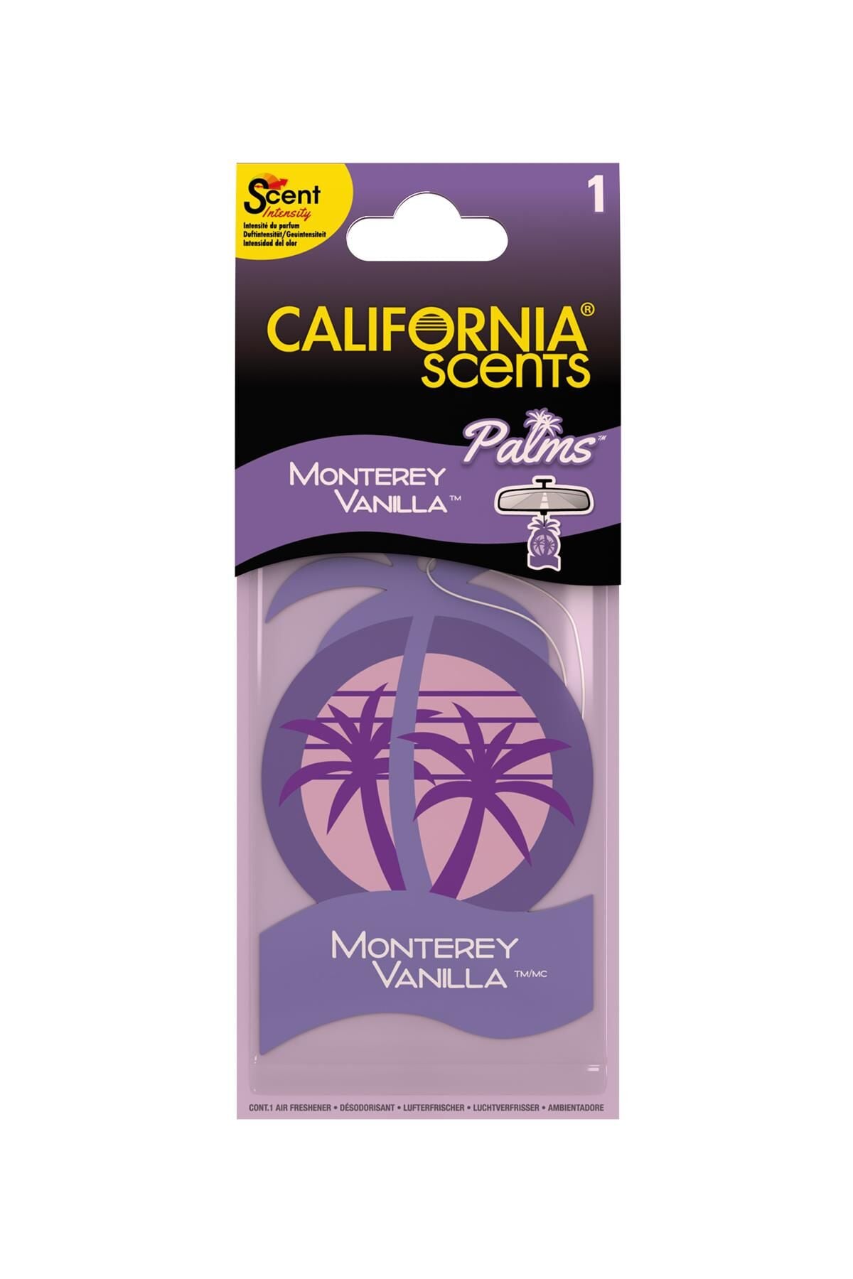 California Scents Palms Monterey Vanilla Tatli Vanilya Parfümlü Asma Koku