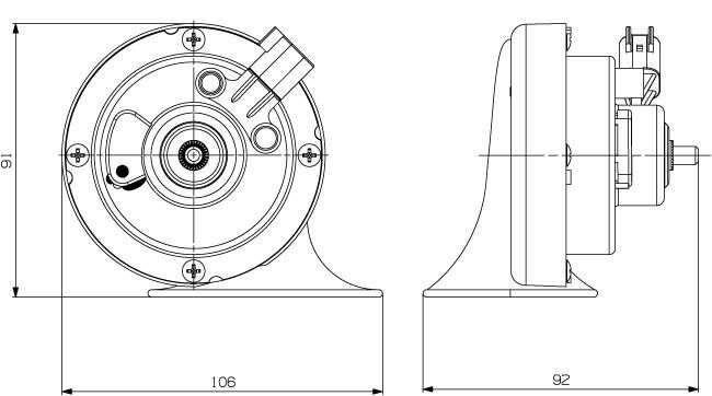 Seger Salyangoz Da-Dat Korna ince-Kalin Ses 12V (Fiat-Ford-Nissan-Opel-Chevrolet Soketli) 60BO12.000
