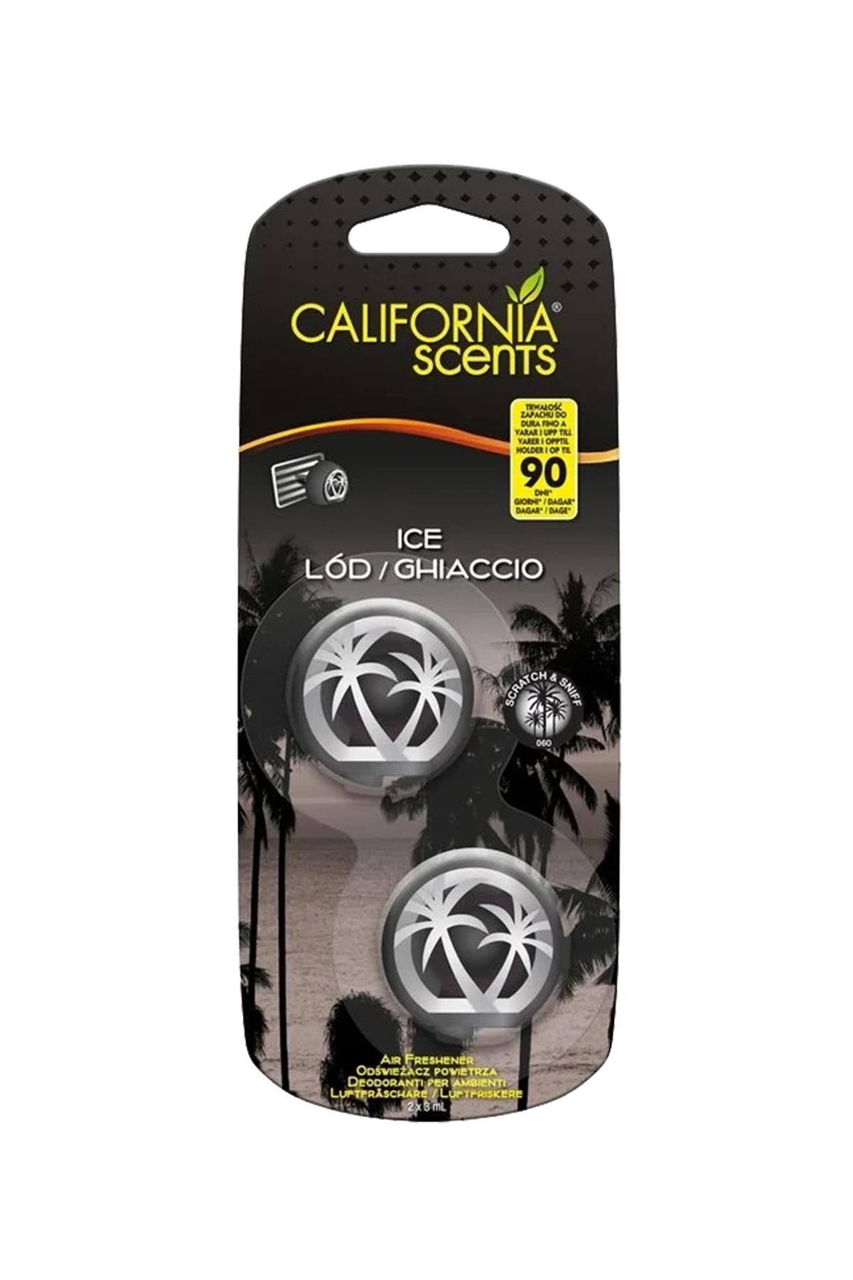 California Scents Mini Diffurser Ice Sandal Agaci, Bergamot, Limon Bilesimli Kalorifer Geçme Koku 2'