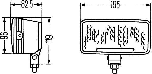 Hella Uzun Hüzme 12/24V H3 Halojen Far 1FD005700-431