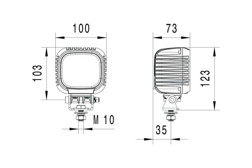 Hella Off-Road Led Lamba 12V-24V-48V Valuefit Amber S3000 1GA357109-022