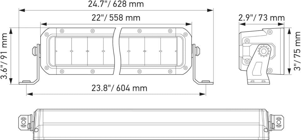 Hella Off-Road Led Lamba 12V-24V 558MM 1GJ358197-401