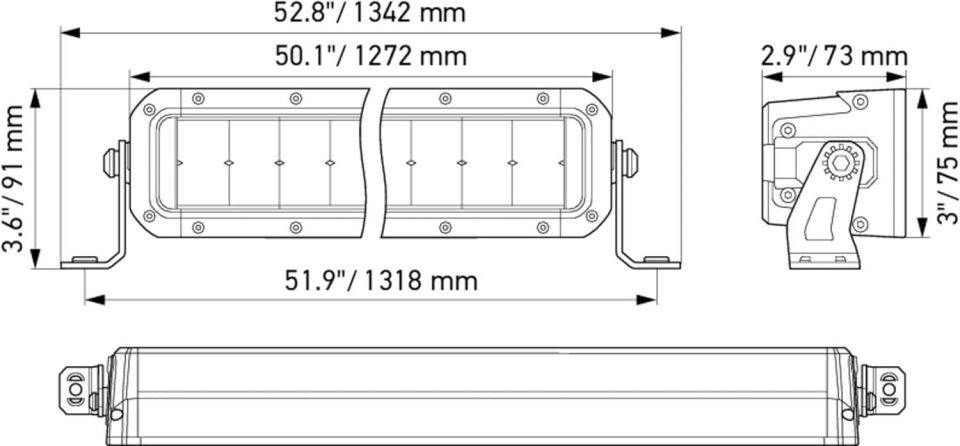 Hella Off-Road Led Lamba 12V-24V 1272MM 1GJ358197-431