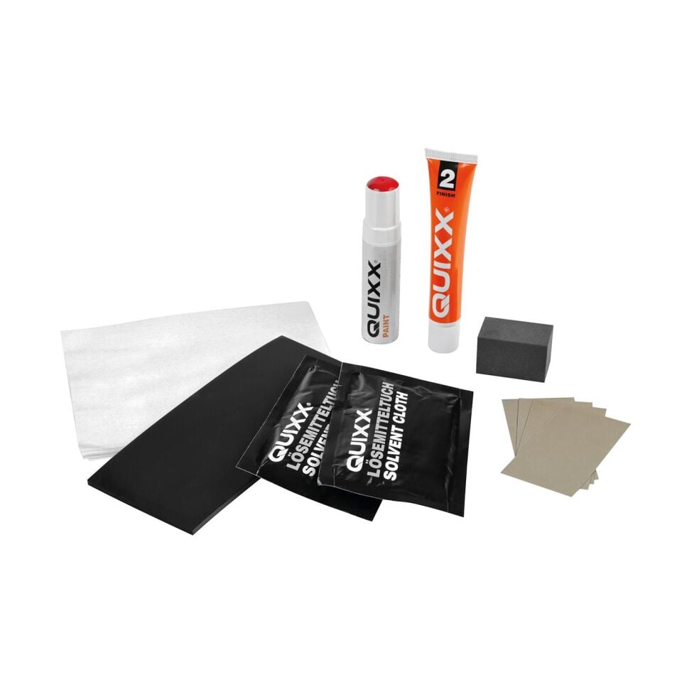 QUIXX Oto Boyasi Tas izi Onarim Seti Kirmizi Boya