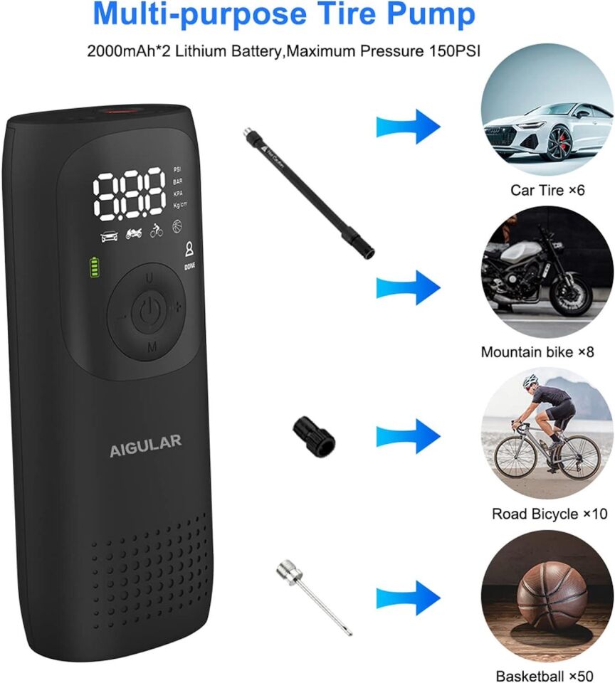 Newo sarjli Lastik sisirme Pompasi Isikli LP2