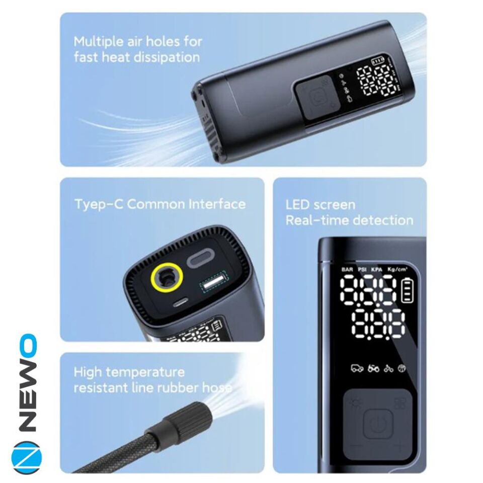 Newo sarjli Lastik sisirme Pompasi Isikli NW06