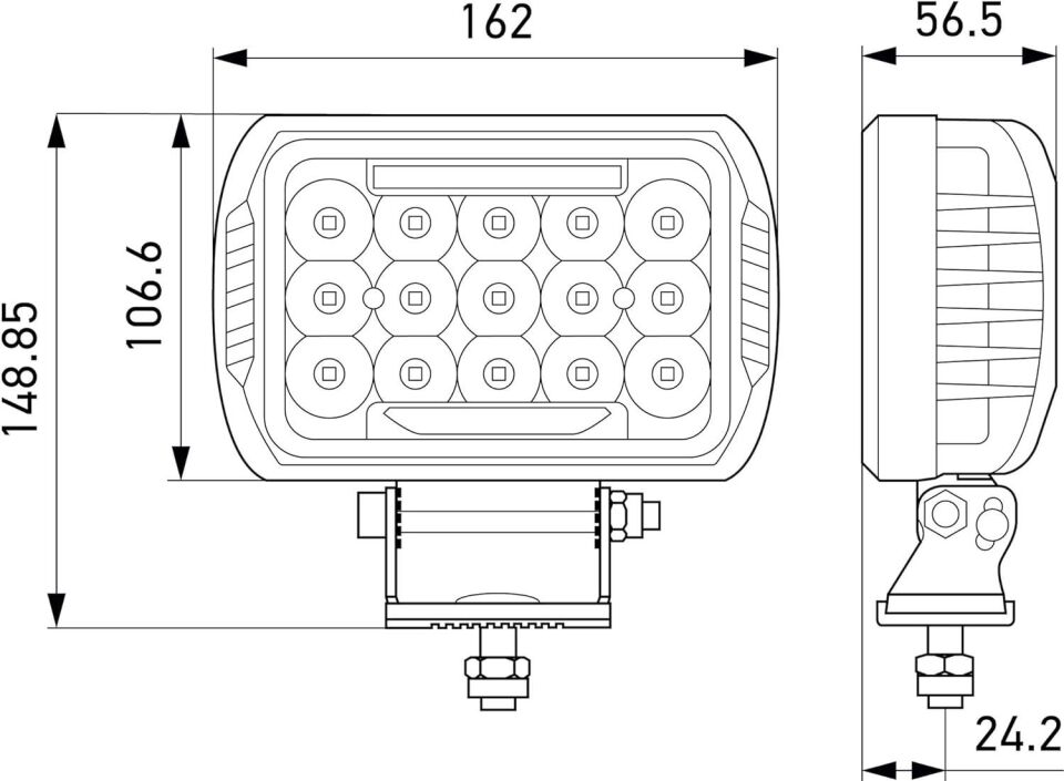Hella Off-Road Led Lamba 12V-24V Valuefit 450 1FE358154-041