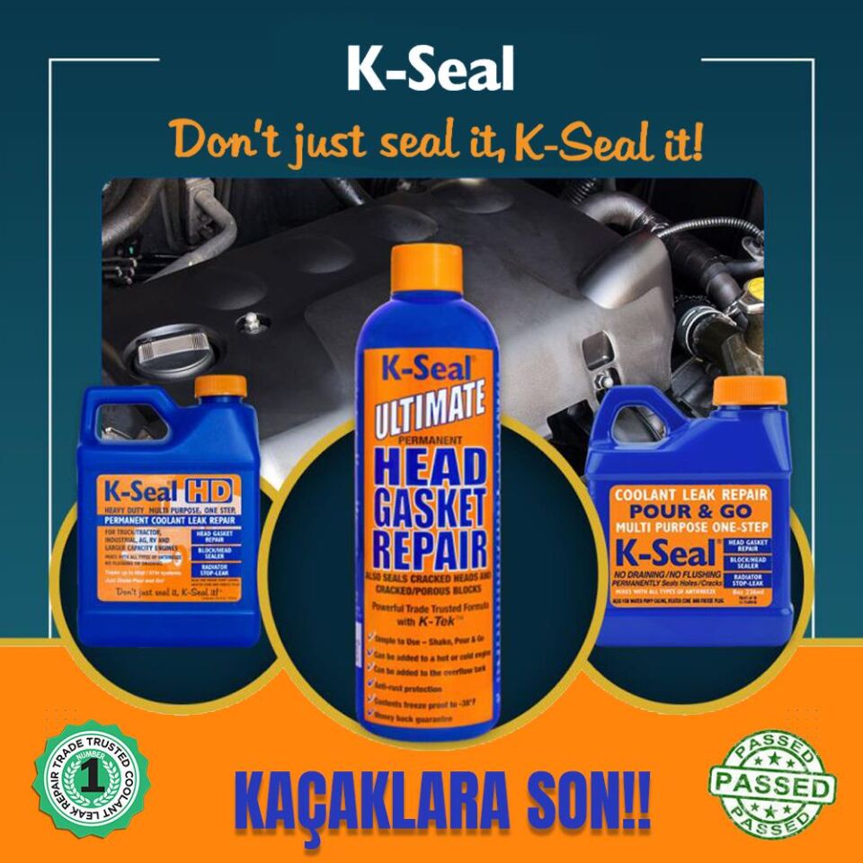 K-Seal HD Çok Amaçli Sivi Sogutma Sivisi Radyatör Kaçak Kalici Onarim 472ml