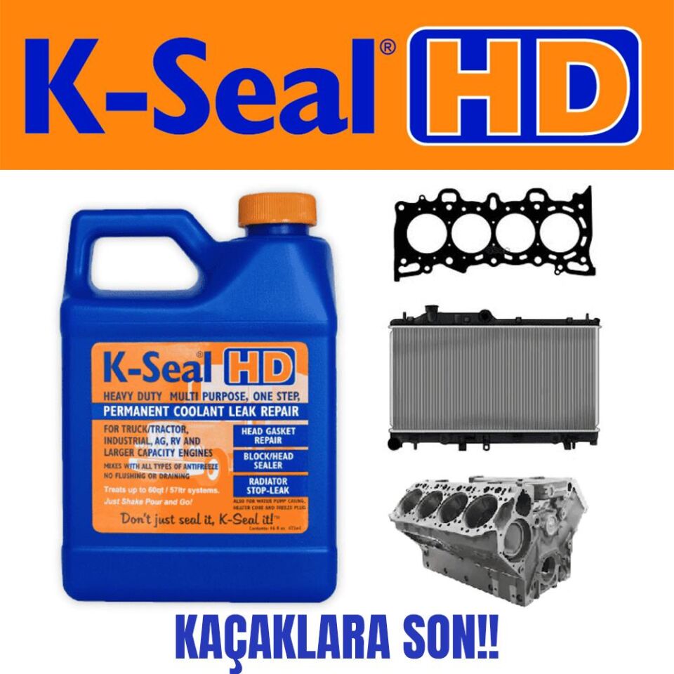K-Seal HD Çok Amaçli Sivi Sogutma Sivisi Radyatör Kaçak Kalici Onarim 472ml