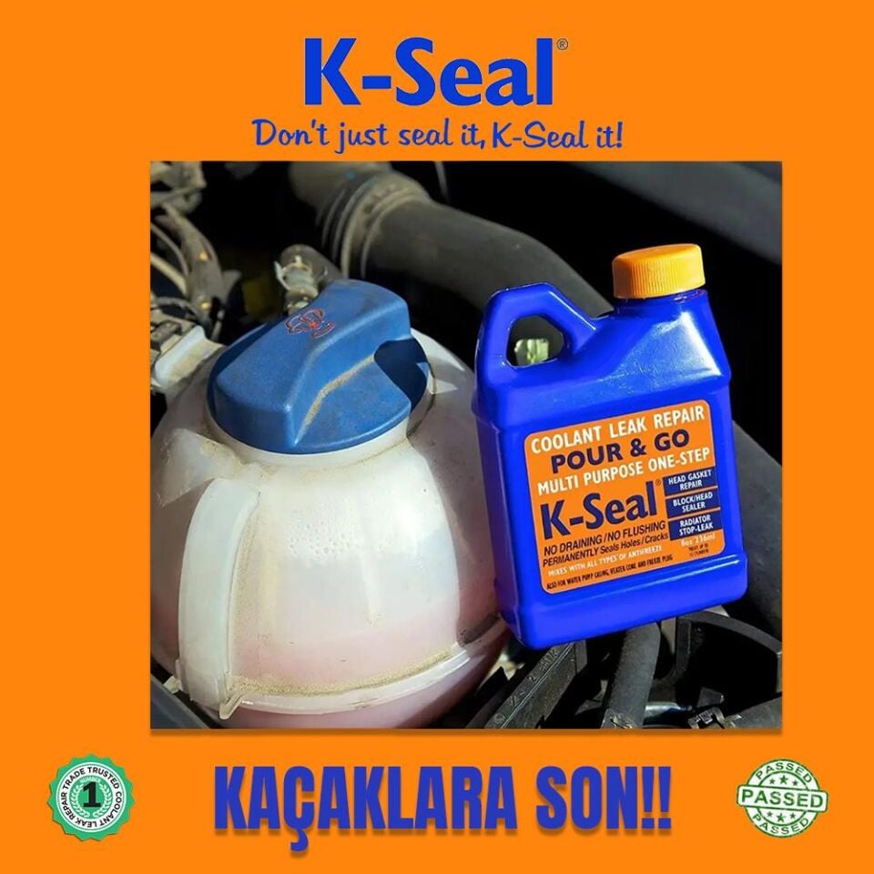 K-Seal Çok Amaçli Sivi Sogutma Sivisi Radyatör Kaçak Kalici Onarim 236ml