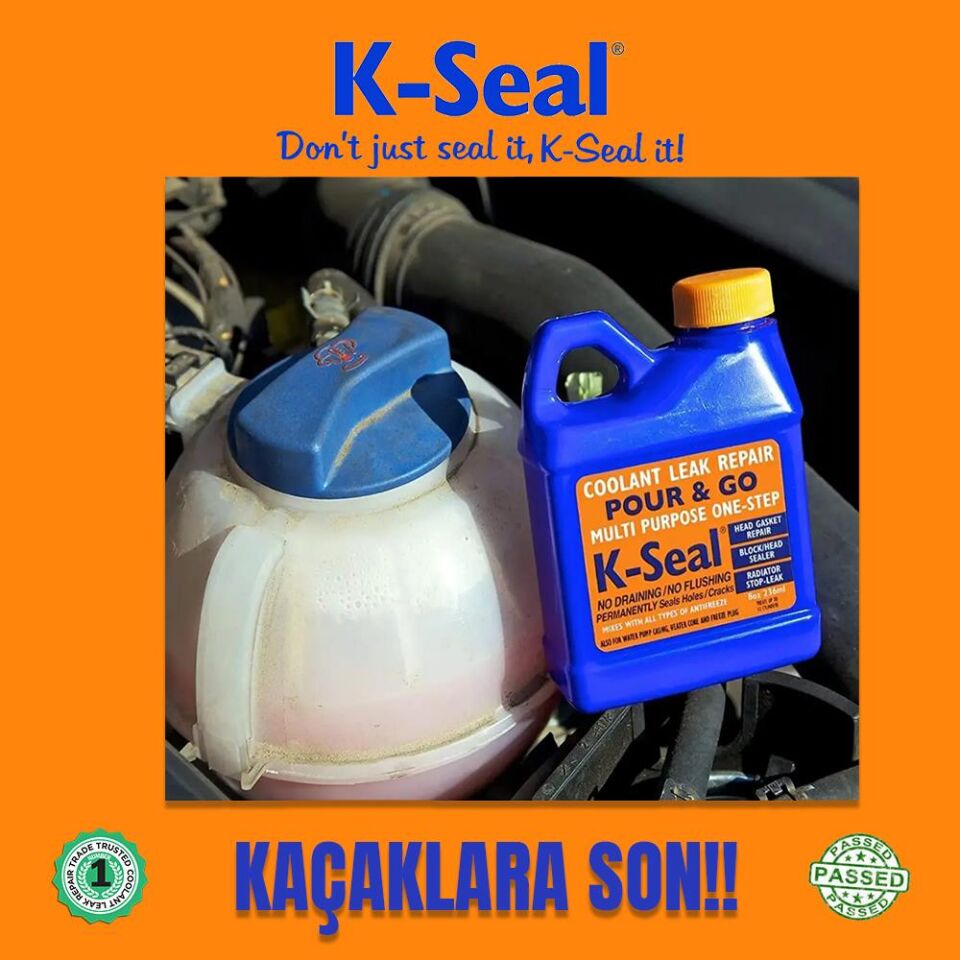 K-Seal Çok Amaçli Sivi Sogutma Sivisi Radyatör Kaçak Kalici Onarim 236ml