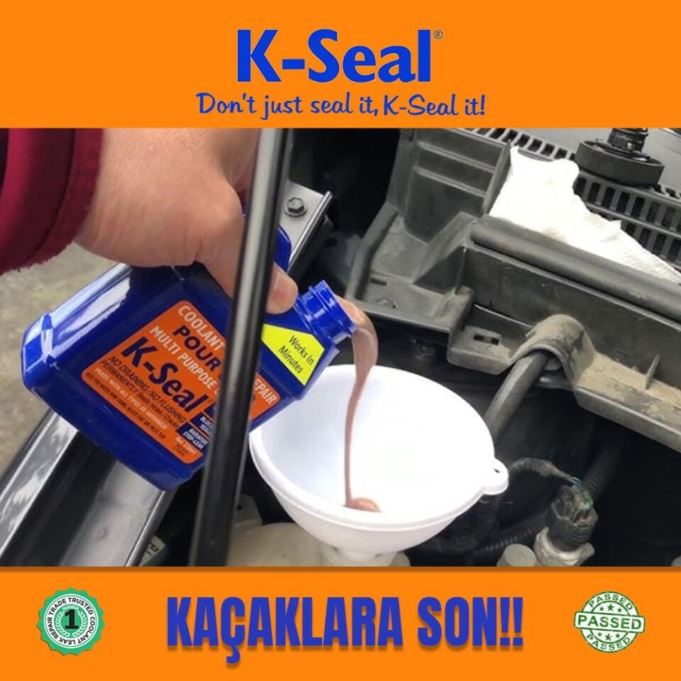 K-Seal Çok Amaçli Sivi Sogutma Sivisi Radyatör Kaçak Kalici Onarim 236ml