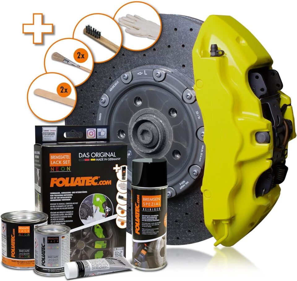 Foliatec Fren Kaliperi Boya Seti 4 Komponet Neon Sari