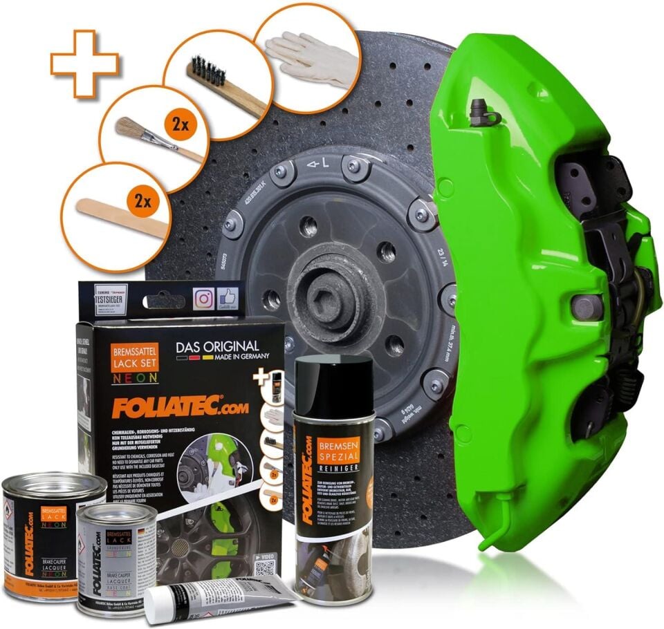 Foliatec Fren Kaliperi Boya Seti 4 Komponet Neon Yesil