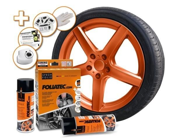 Foliatec Jant Metal Sprey Folyo Yüzey Kaplama Seti 2x400ml. Metalik Bakir Mat