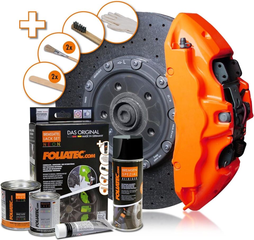 Foliatec Fren Kaliperi Boya Seti 4 Komponet Neon Turuncu