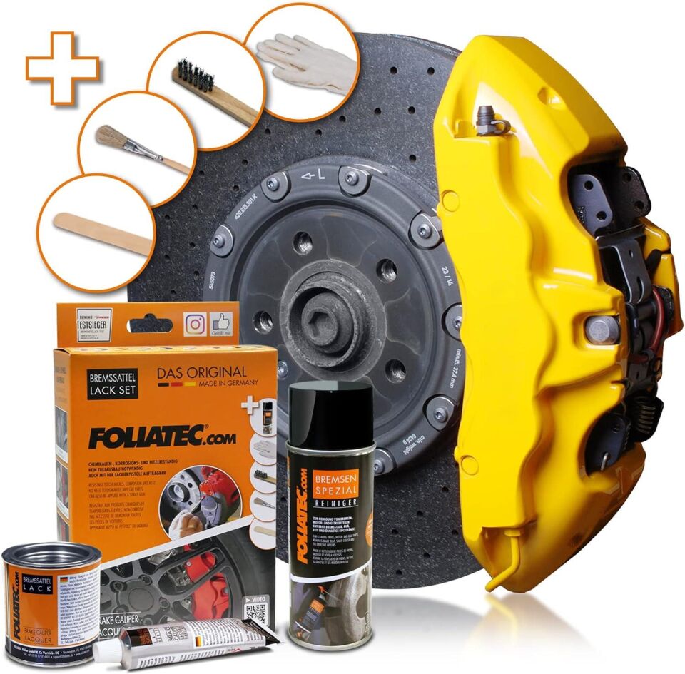 Foliatec Fren Kaliperi Boya Seti 3 Komponet Yaris Sarisi