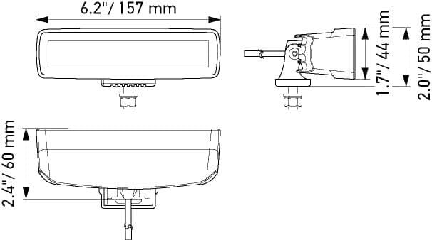 Hella Uzun Hüzme 12/24V Halojen Hareketli Montaj 1FB358176-201