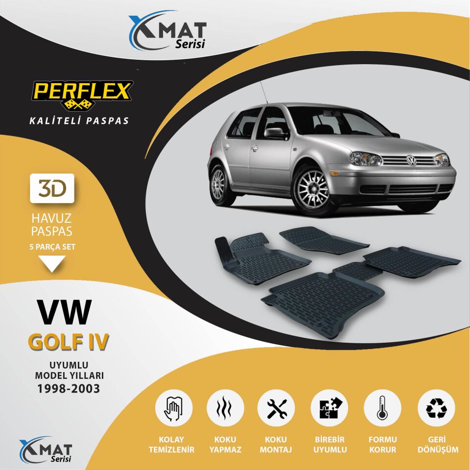 Perflex Paspas 3D Havuzlu X-Mat Golf 4 1998-2003