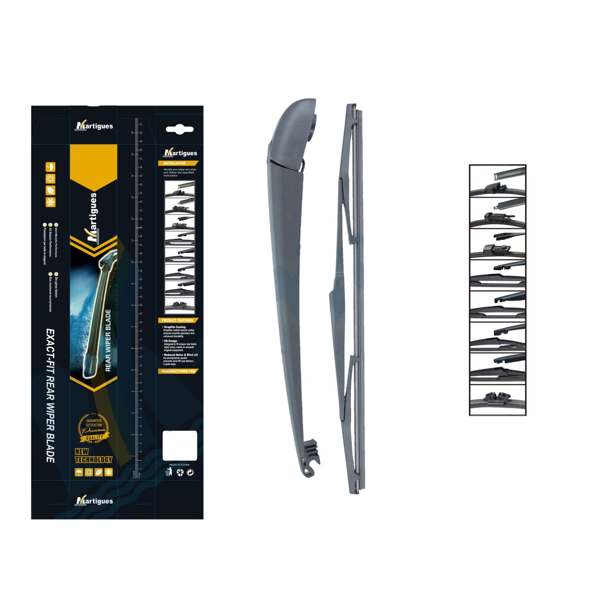 Martigues Silecek Arka Takim Yaris 14 343 Mm 405 Mm