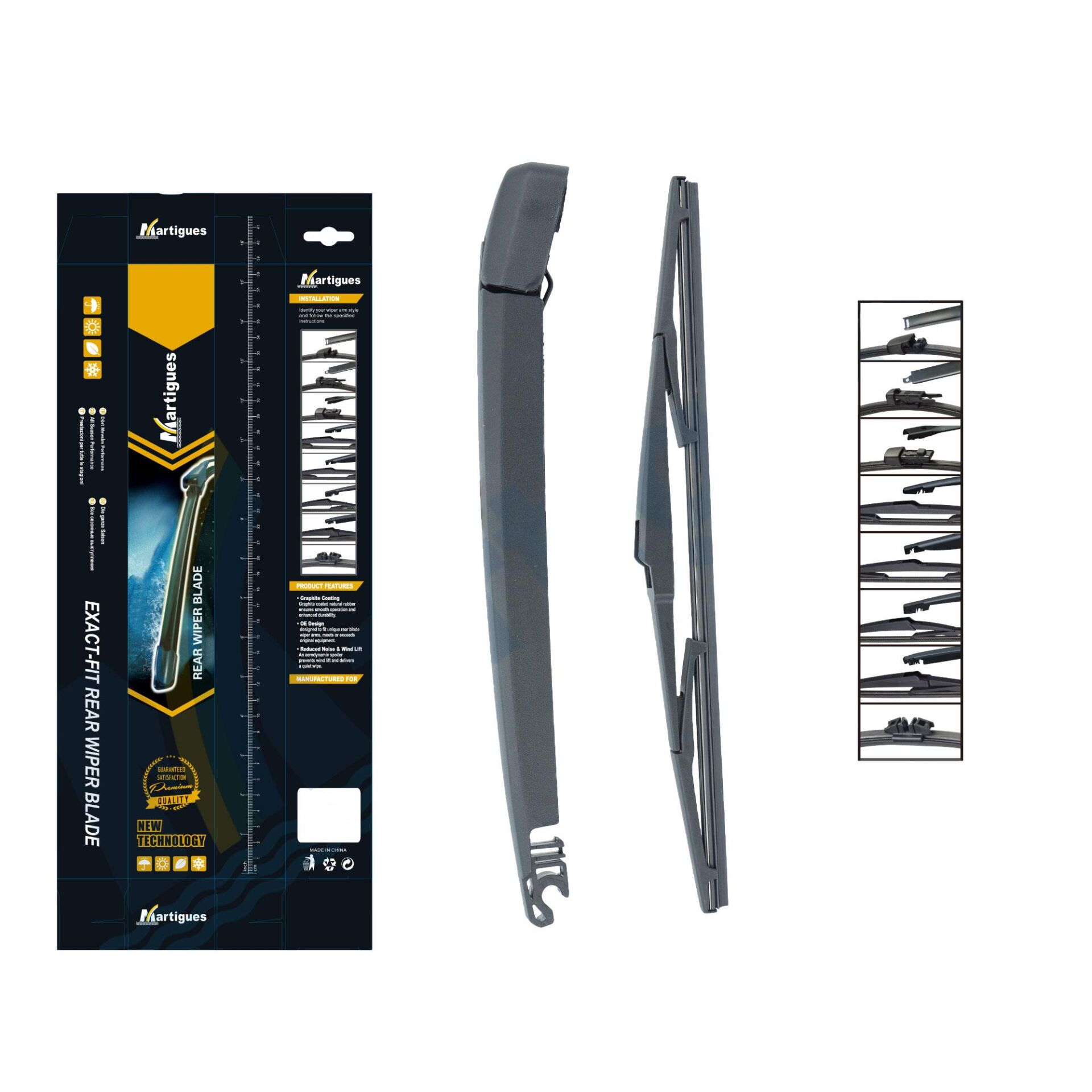 Martigues Silecek Arka Takim Santa Fe 06-12 300 Mm 355 Mm