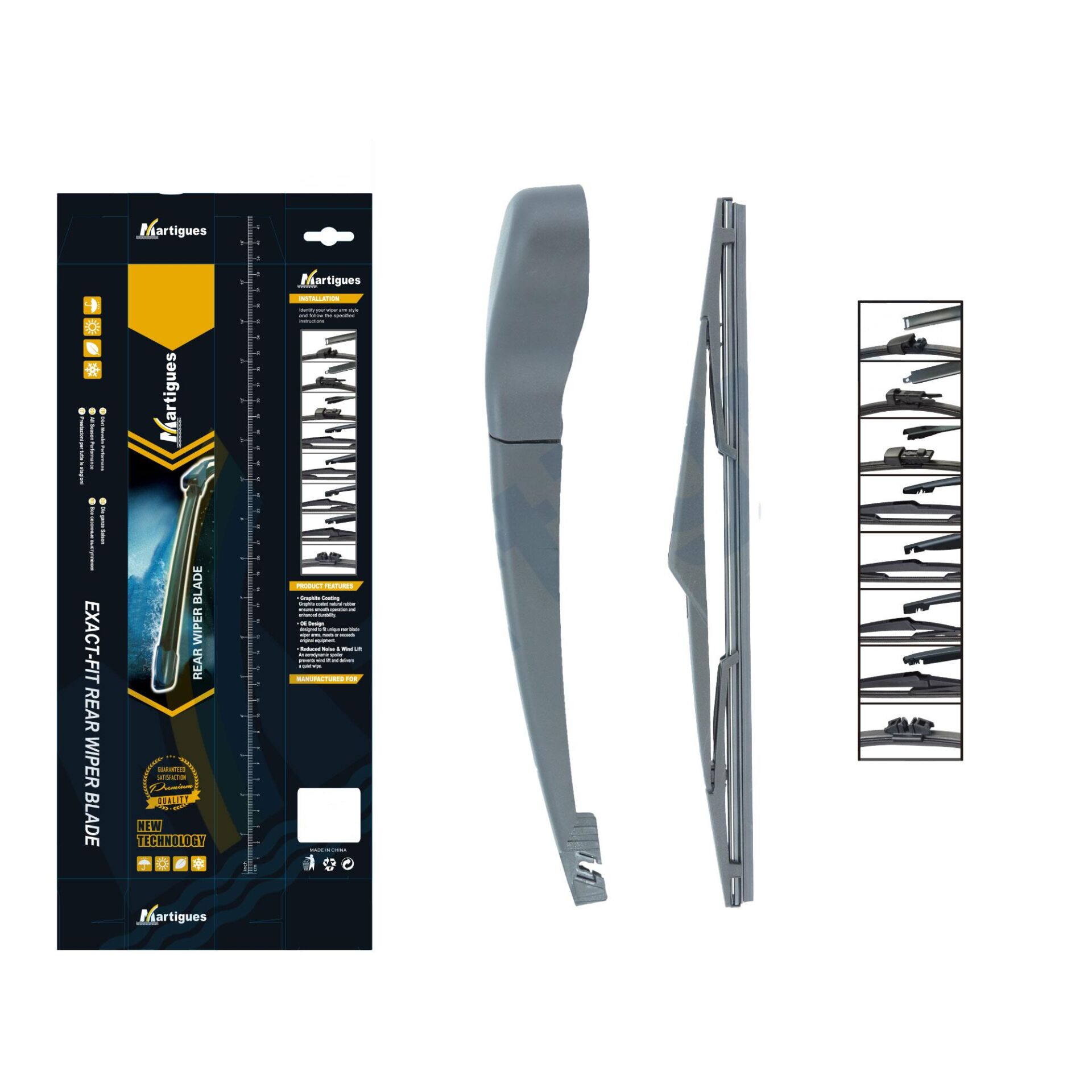 Martigues Silecek Arka Takim  (Silecek Kolu Ile Beraber ) Focus 12 310 Mm 305 Mm